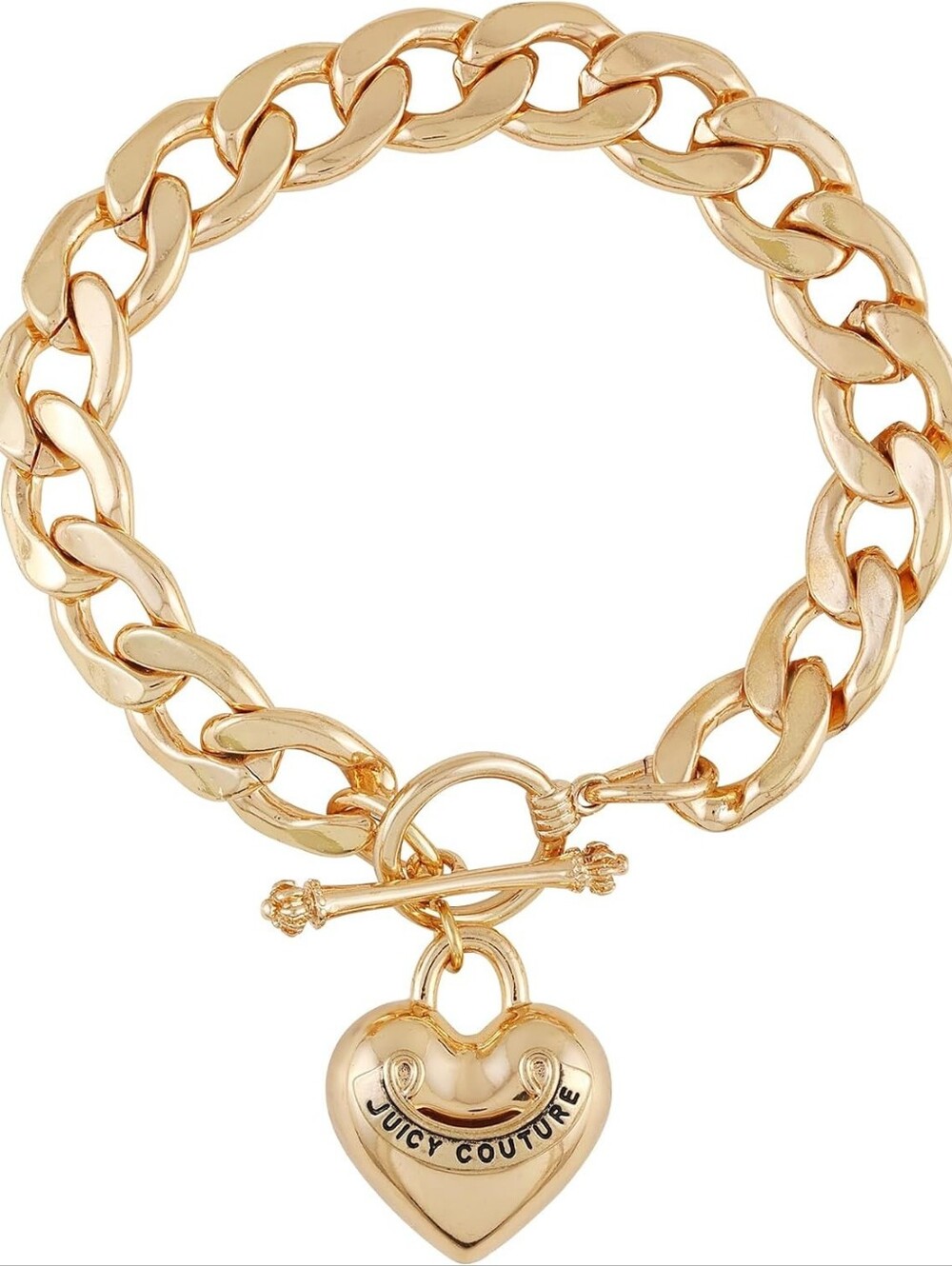 Vintage Juicy Couture Rose Gold Royal Couture Toggle Bracelet